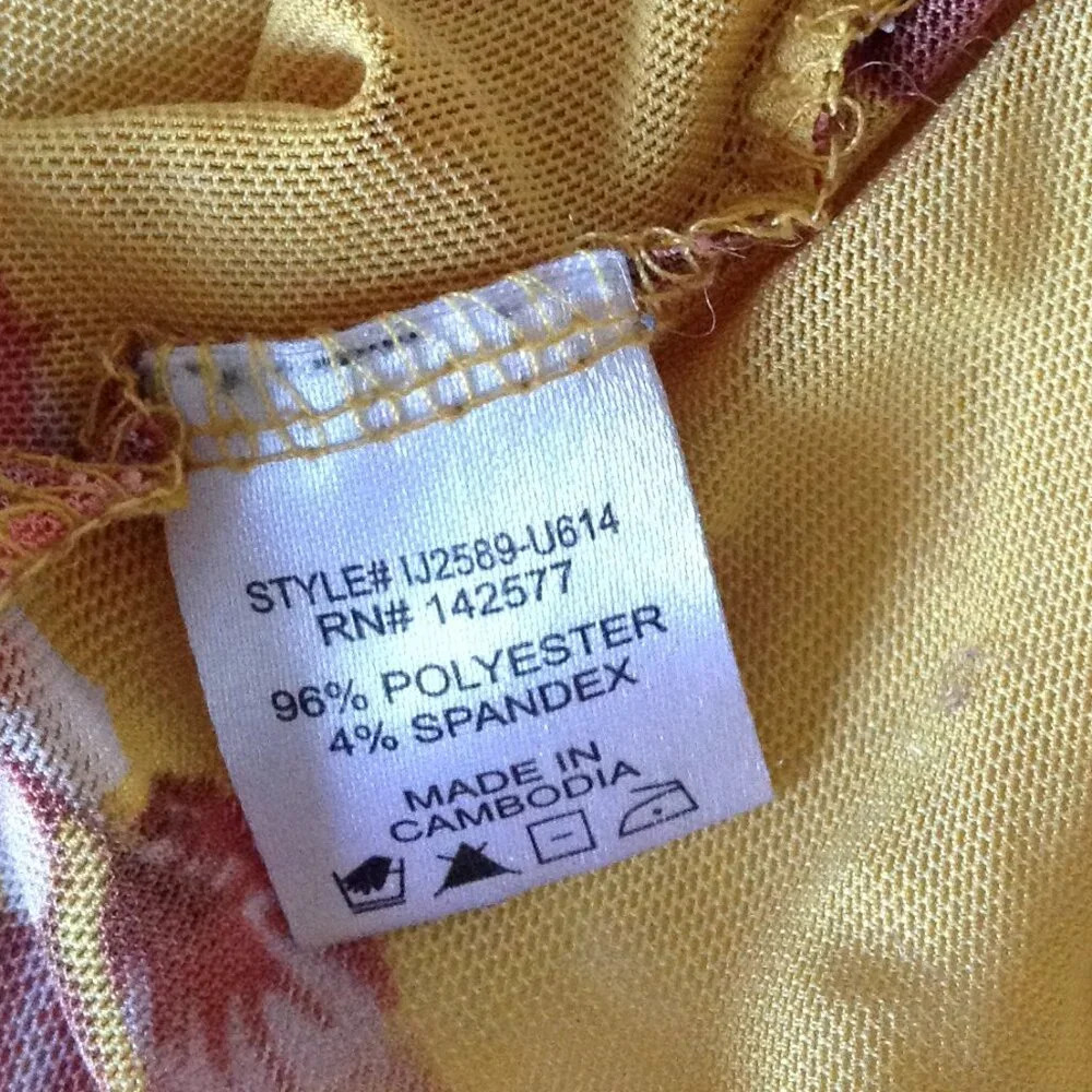 Iris Sheer Women's Duster Cardigan Swim Cover-Up Size M Floral Beach Eveningwear - Picture 7 of 7